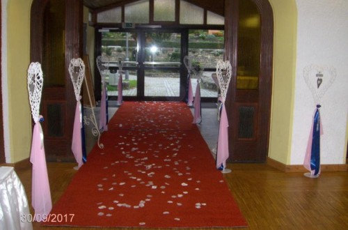 Hochzeit in Rose-Blau