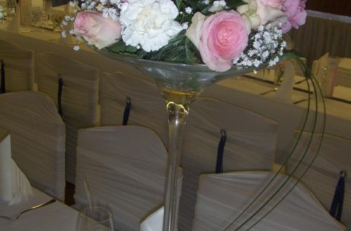 Hochzeit in Rose-Blau