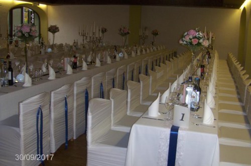 Hochzeit in Rose-Blau