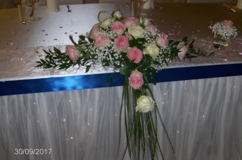 Hochzeit in Rose-Blau