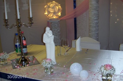 Hochzeit in Rose-Blau